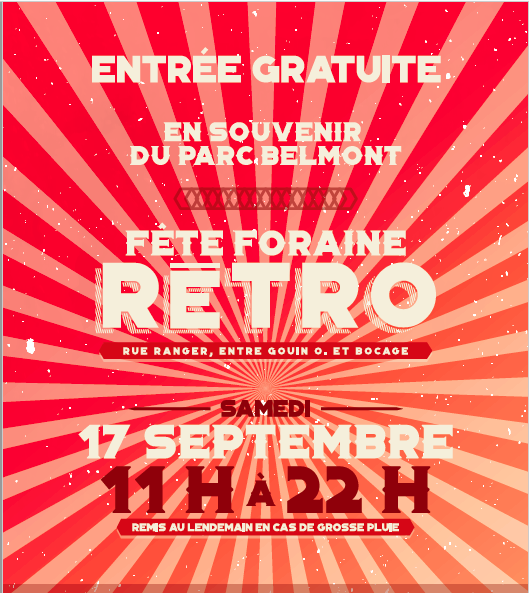 Fête foraine rétro et cinéma en plein air
