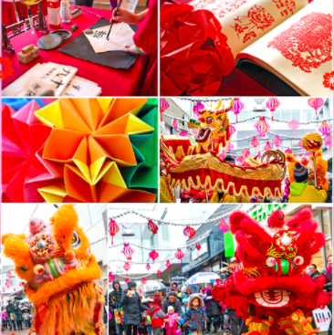 Danse du Lion et du Dragon au Quartier DIX30