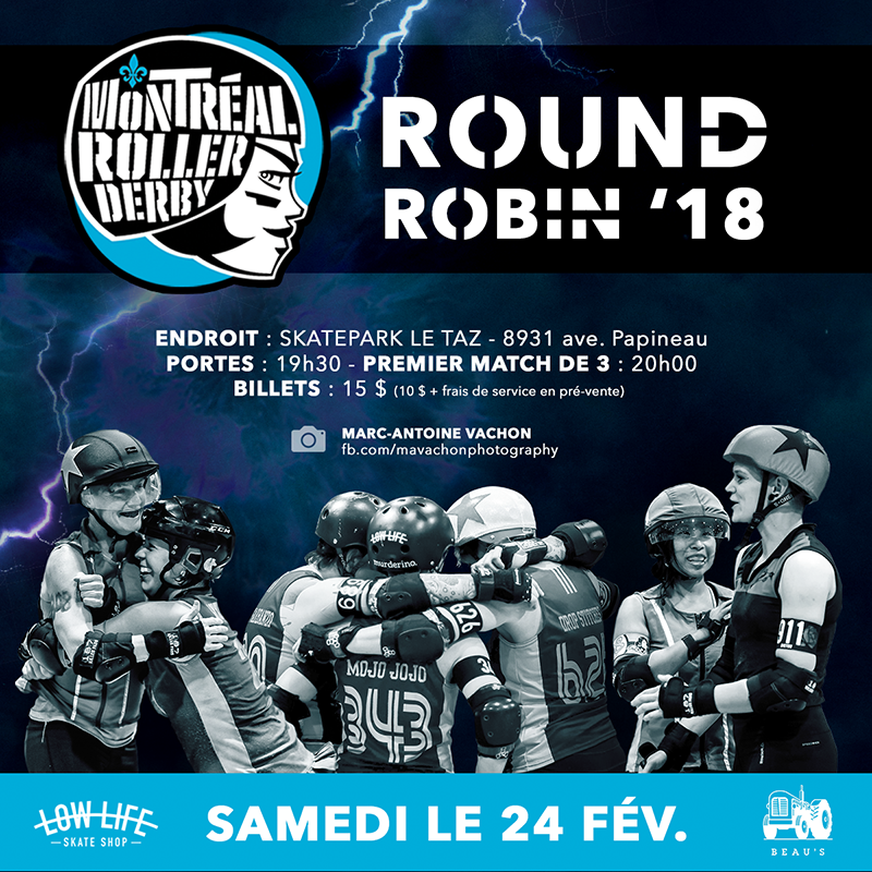 Montréal Roller Derby ☆ Round Robin 2018 ☆