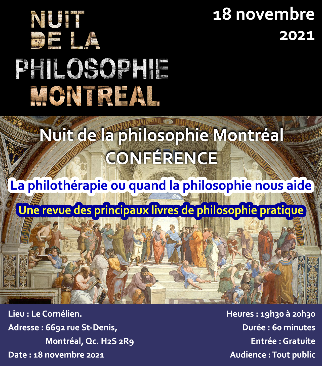 Conférence – Nuit de la philosophie de Montréal