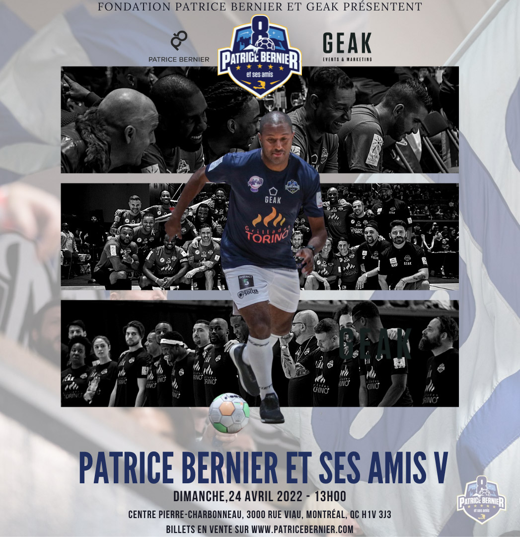 5ième édition de la classique Patrice Bernier et ses amis avec plus de 40 célébrités!