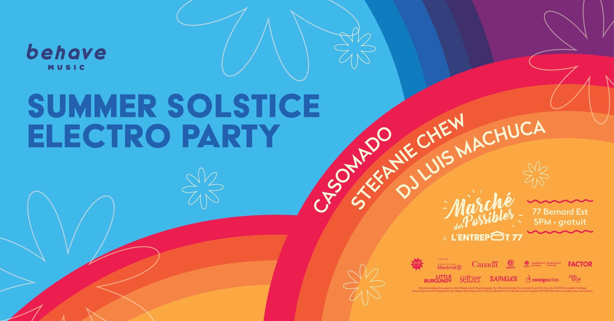 MDP À L’Entrepôt77 + Behave Music Présentent  Summer Solstice Electro Party 