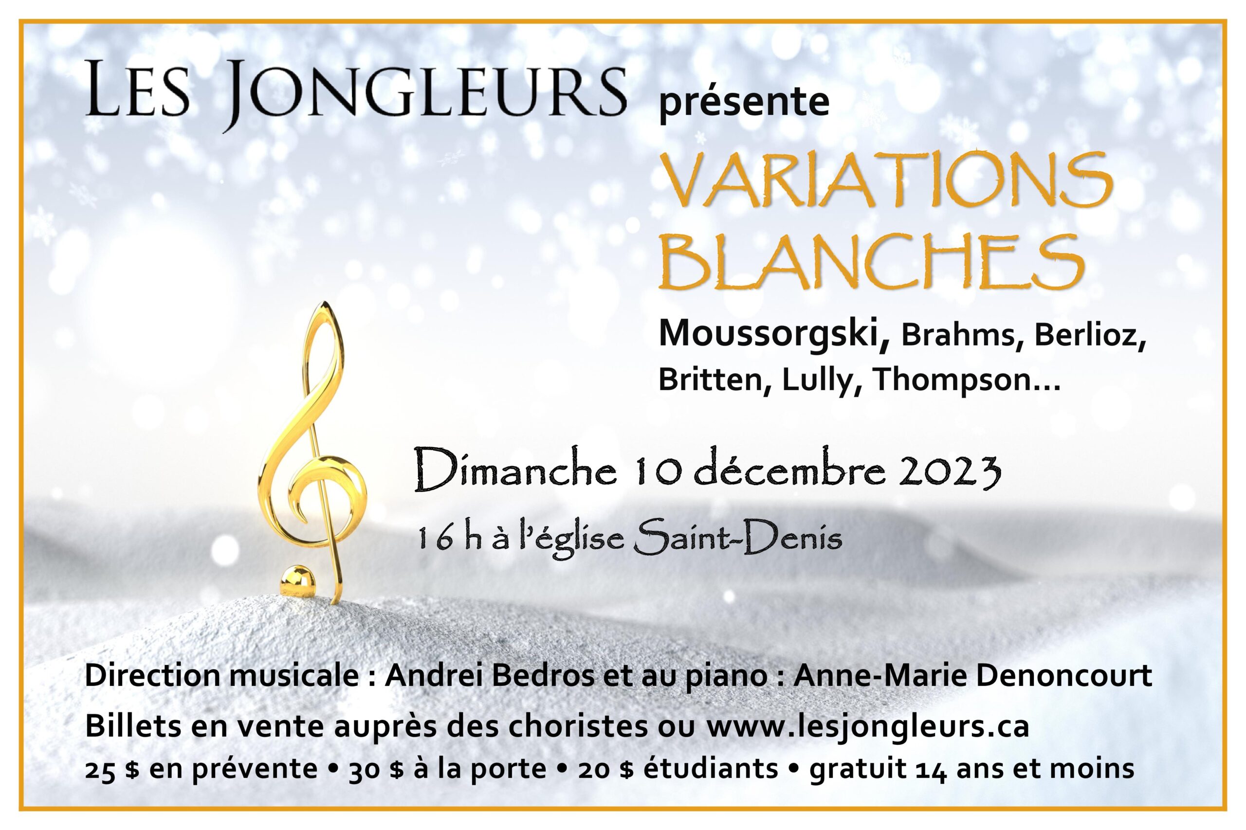 Concert de Noël de l’Ensemble vocal Les Jongleurs