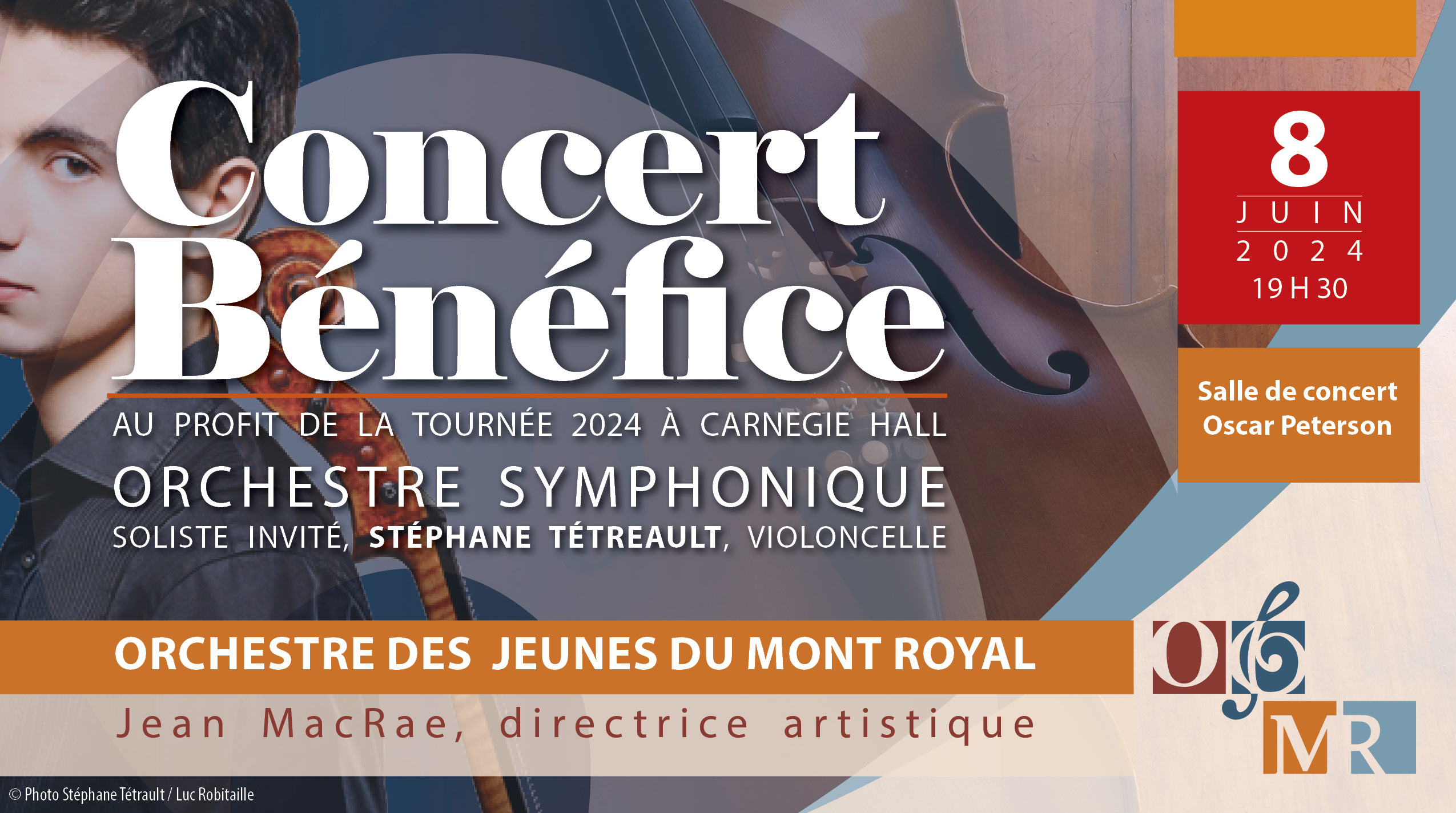 Concert bénéfice : Stéphane Tétreault et l’Orchestre symphonique