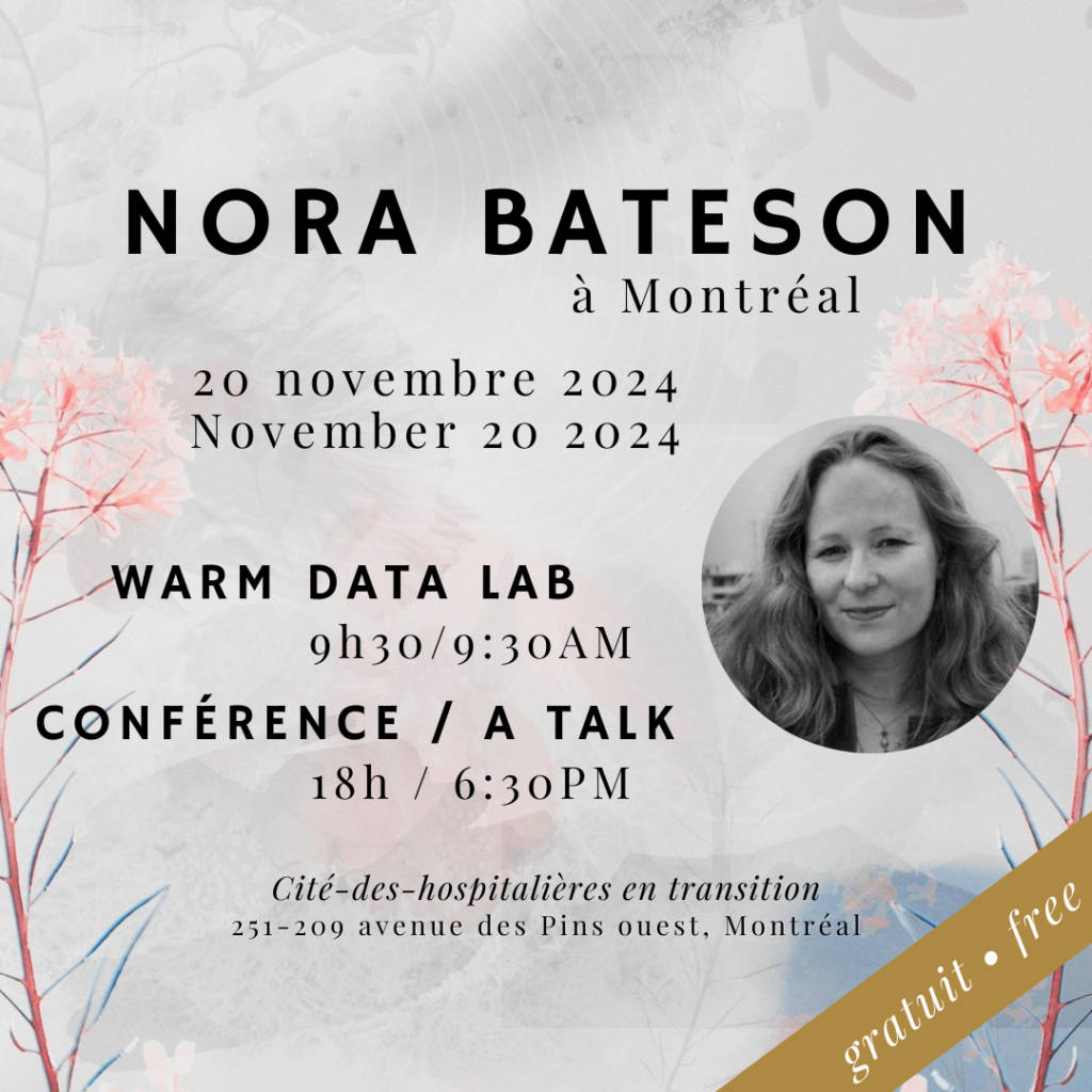 Atelier immersif: Warm data lab X Nora Bateson