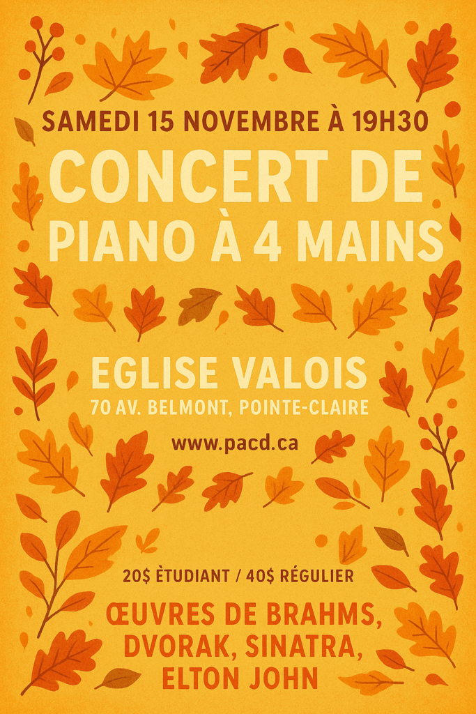 Piano 4 mains à Pointe-Claire