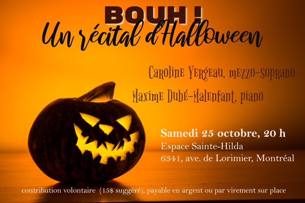 Bouh! un récital d’Halloween