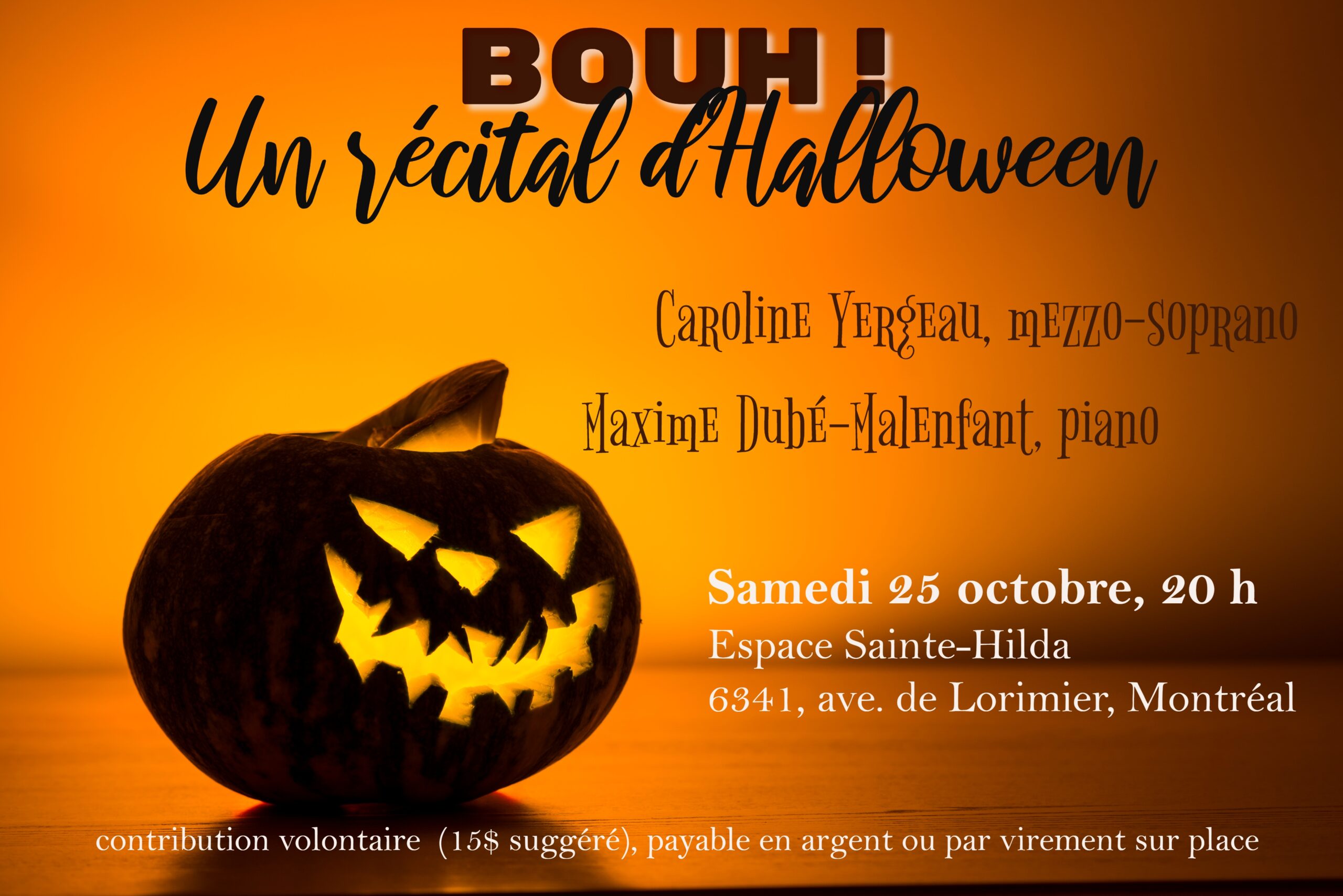 Bouh! un récital d’Halloween